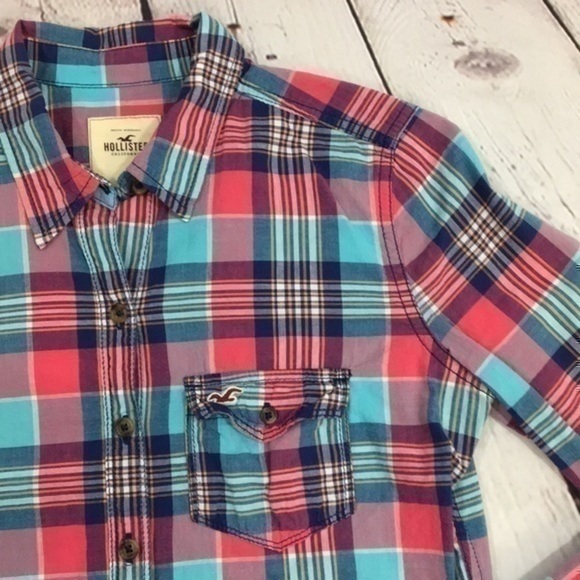 UEC Hollister size small plaid button down shirt small - Picture 6 of 12